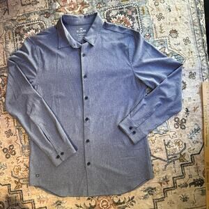 01 Algo Performance Long Sleeve Athletic Button Up Quick Dry Men's Outdoor Shirt